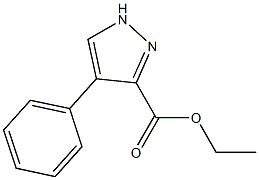 4-Phenyl-1H-pyrazole-3-carboxylic acid ethyl ester,,结构式