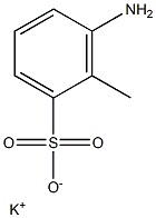 3-Amino-2-methylbenzenesulfonic acid potassium salt Struktur