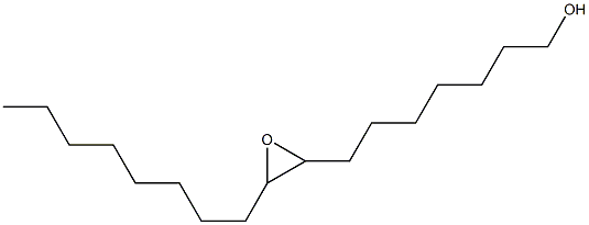 8,9-エポキシヘプタデカン-1-オール 化学構造式