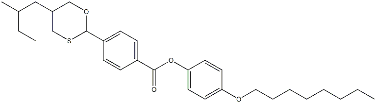 (+)-4-[5-(2-Methylbutyl)-1,3-oxathian-2-yl]benzoic acid 4-octyloxyphenyl ester