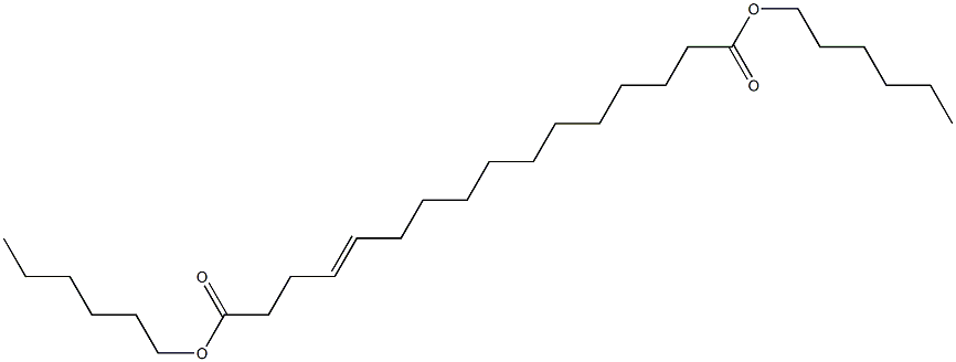 4-Hexadecenedioic acid dihexyl ester Structure