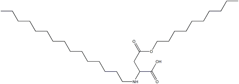 2-Pentadecylamino-3-(decyloxycarbonyl)propionic acid Struktur