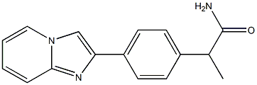 2-[p-(Imidazo[1,2-a]pyridin-2-yl)phenyl]propionamide 结构式