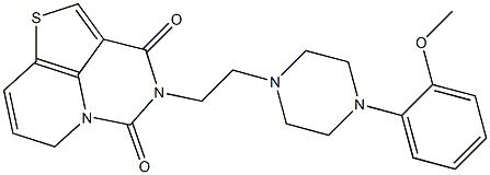 4-[2-[[4-(2-Methoxyphenyl)piperazin]-1-yl]ethyl]-3H,6H-1-thia-4,5a-diazaacenaphthylene-3,5(4H)-dione,,结构式