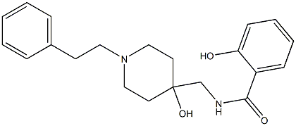 2-Hydroxy-N-[(4-hydroxy-1-phenethyl-4-piperidinyl)methyl]benzamide|