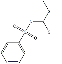 N-(Phenylsulfonyl)imidodithiocarbonic acid dimethyl ester,,结构式