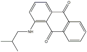 1-(イソブチルアミノ)アントラキノン 化学構造式