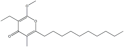 6-Methoxy-3-methyl-5-ethyl-2-decyl-4H-pyran-4-one