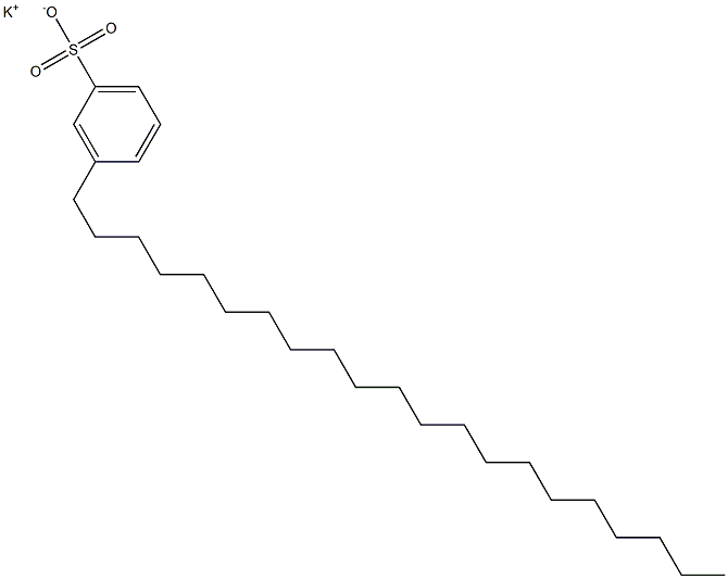 3-Henicosylbenzenesulfonic acid potassium salt Structure