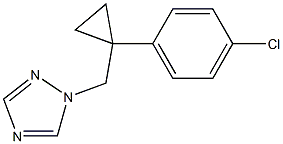 1-[[1-(4-Chlorophenyl)cyclopropyl]methyl]-1H-1,2,4-triazole,,结构式