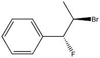 (1R,2R)-2-Bromo-1-fluoro-1-phenylpropane Struktur