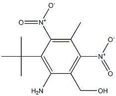 4-Amino-5-tert-butyl-1-methyl-3-hydroxymethyl-2,6-dinitrobenzene Structure