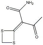 2-(1,3-Dithietan-2-ylidene)-3-oxobutyramide 结构式