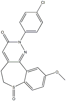 10-Methoxy-2-(4-chlorophenyl)-5,6-dihydro[1]benzothiepino[5,4-c]pyridazin-3(2H)-one 7-oxide