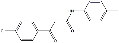 N-(4-Methylphenyl)-3-(4-chlorophenyl)-3-oxopropanamide,,结构式