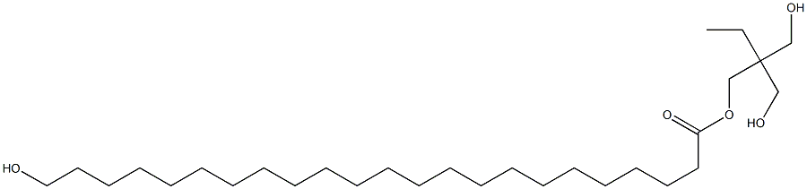 23-ヒドロキシトリコサン酸2,2-ビス(ヒドロキシメチル)ブチル 化学構造式