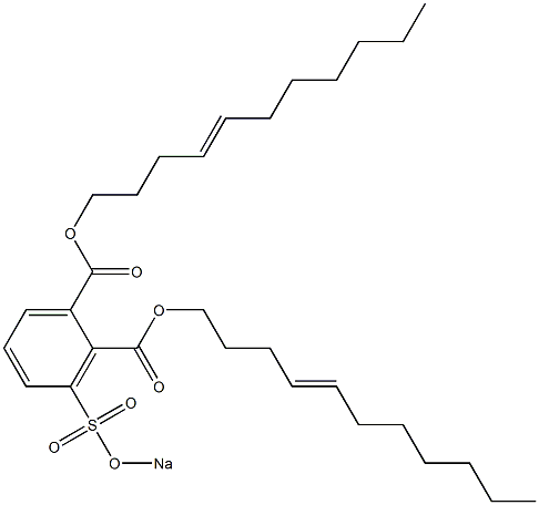 3-(Sodiosulfo)phthalic acid di(4-undecenyl) ester Struktur