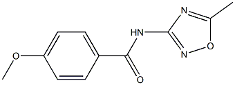 N-(5-Methyl-1,2,4-oxadiazole-3-yl)-4-methoxybenzamide Structure