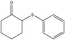 2-(Phenylthio)cyclohexanone,,结构式