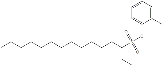 3-Pentadecanesulfonic acid 2-methylphenyl ester 结构式