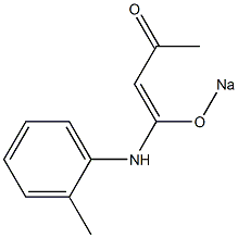 4-Sodiooxy-4-[(2-methylphenyl)amino]-3-buten-2-one Structure