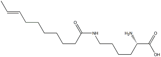 N6-(8-デセノイル)リシン 化学構造式