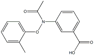 3-[[(2-Methylphenyl)oxy]acetylamino]benzoic acid Structure