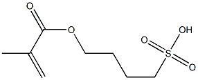 4-(メタクリロイルオキシ)-1-ブタンスルホン酸 化学構造式