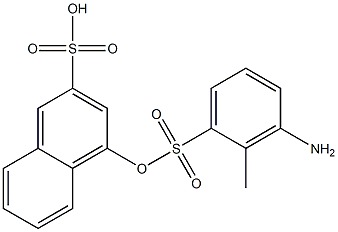 6-Amino-1-toluenesulfonyloxynaphthalene-3-sulfonic acid,,结构式