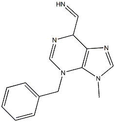 (3-Benzyl-9-methyl-3,6-dihydro-9H-purine)-6-methanimine Structure