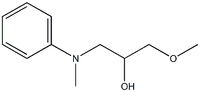 1-(N-Methylanilino)-3-methoxy-2-propanol 结构式