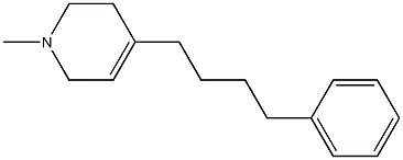 1,2,3,6-Tetrahydro-1-methyl-4-[4-(phenyl)butyl]pyridine,,结构式