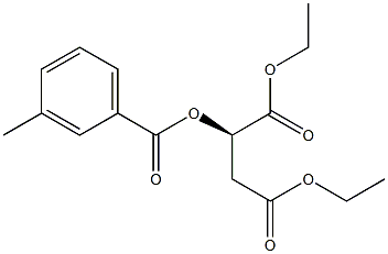 [R,(+)]-2-(m-Toluoyloxy)succinic acid diethyl ester Structure