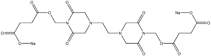 4,4'-Ethylenebis(2,6-dioxopiperazine-1-methanol)bis[3-(sodiooxycarbonyl)propionate]