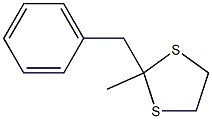 2-メチル-2-ベンジル-1,3-ジチオラン 化学構造式