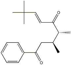 (3S,4R,6E)-3,4,8,8-Tetramethyl-1-phenyl-6-nonene-1,5-dione,,结构式