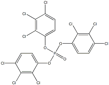 Phosphoric acid tris(2,3,4-trichlorophenyl) ester Structure