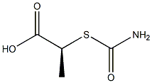 [S,(-)]-2-(Carbamoylthio)propionic acid,,结构式