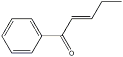 1-フェニル-2-ペンテン-1-オン 化学構造式