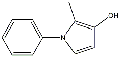 1-Phenyl-3-hydroxy-2-methyl-1H-pyrrole,,结构式