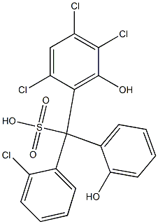 (2-Chlorophenyl)(2,4,5-trichloro-6-hydroxyphenyl)(2-hydroxyphenyl)methanesulfonic acid