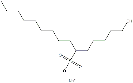 1-Hydroxypentadecane-6-sulfonic acid sodium salt|