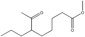 6-Propyl-7-oxooctanoic acid methyl ester Structure