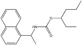 N-[1-(1-Naphtyl)ethyl]carbamic acid (1-ethylbutyl) ester Structure