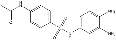 N-(3,4-Diaminophenyl)-4-acetylaminobenzenesulfonamide Struktur