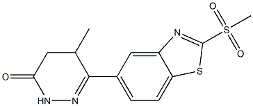 4,5-Dihydro-5-methyl-6-[2-[methylsulfonyl]benzothiazol-5-yl]pyridazin-3(2H)-one