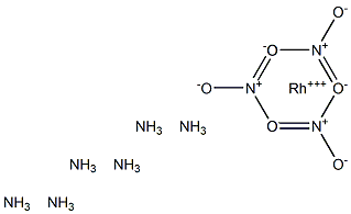 Hexamminerhodium(III) nitrate 结构式