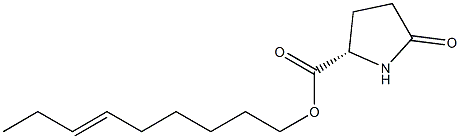 (S)-5-オキソピロリジン-2-カルボン酸6-ノネニル 化学構造式