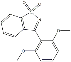 3-(2,6-Dimethoxyphenyl)-1,2-benzisothiazole 1,1-dioxide