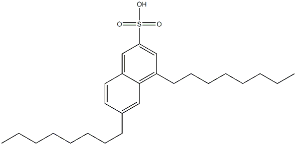 4,6-Dioctyl-2-naphthalenesulfonic acid 结构式